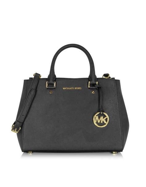 MICHAEL KORS Sutton Medium Saffiano Leather Satchel .